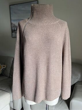 Pixie Market 100% Wool Sweater Sz S Relaxed Rib Knit Slouchy Minimalist Soft